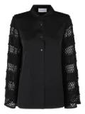 Isabelle Blanche crochet shirt - Black