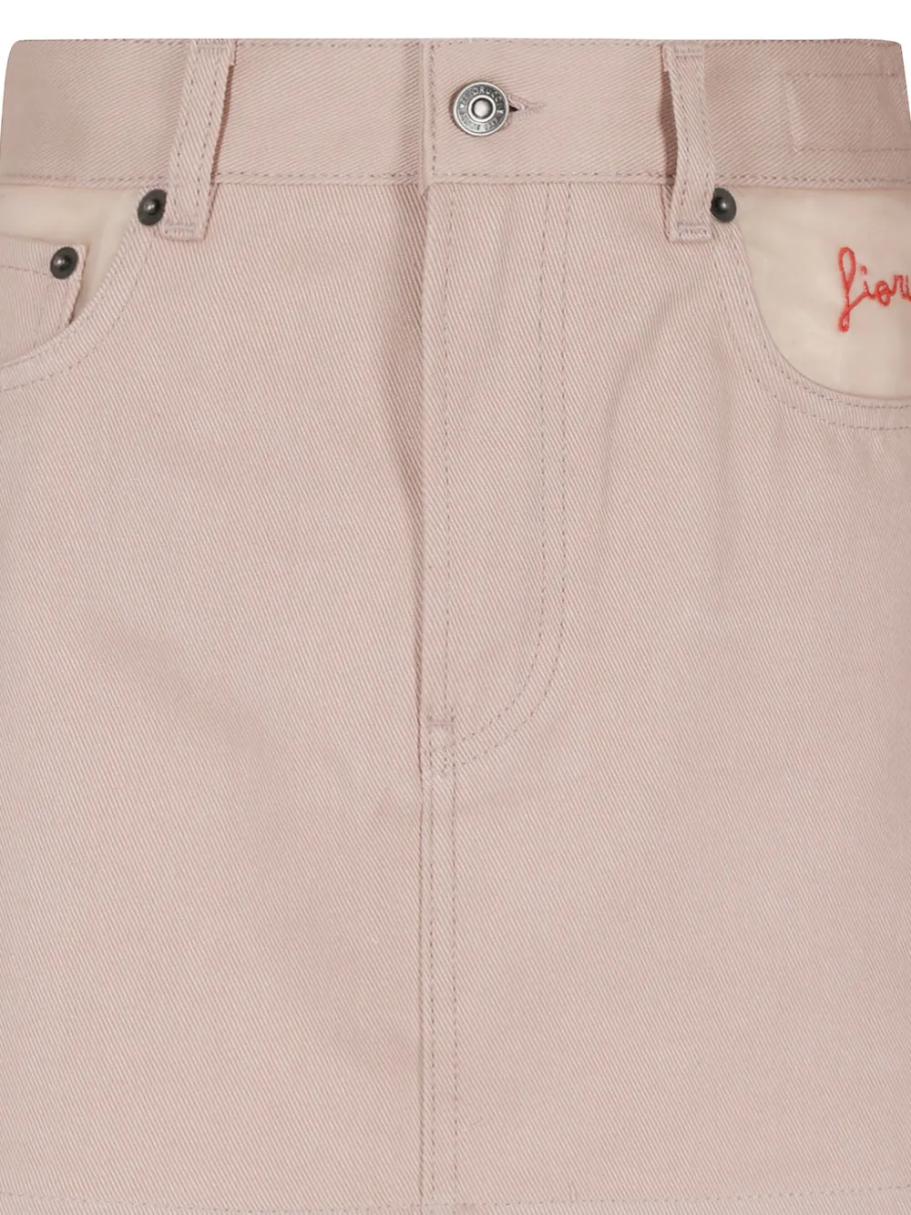 Fiorucci embroidered mini skirt - Beige
