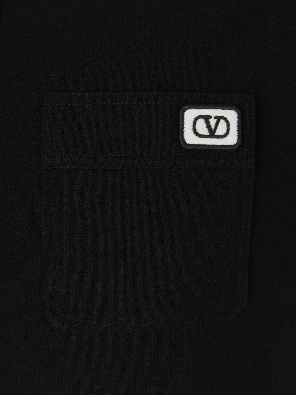 Valentino Garavani Poloshirt met VLogo-patch Zwart