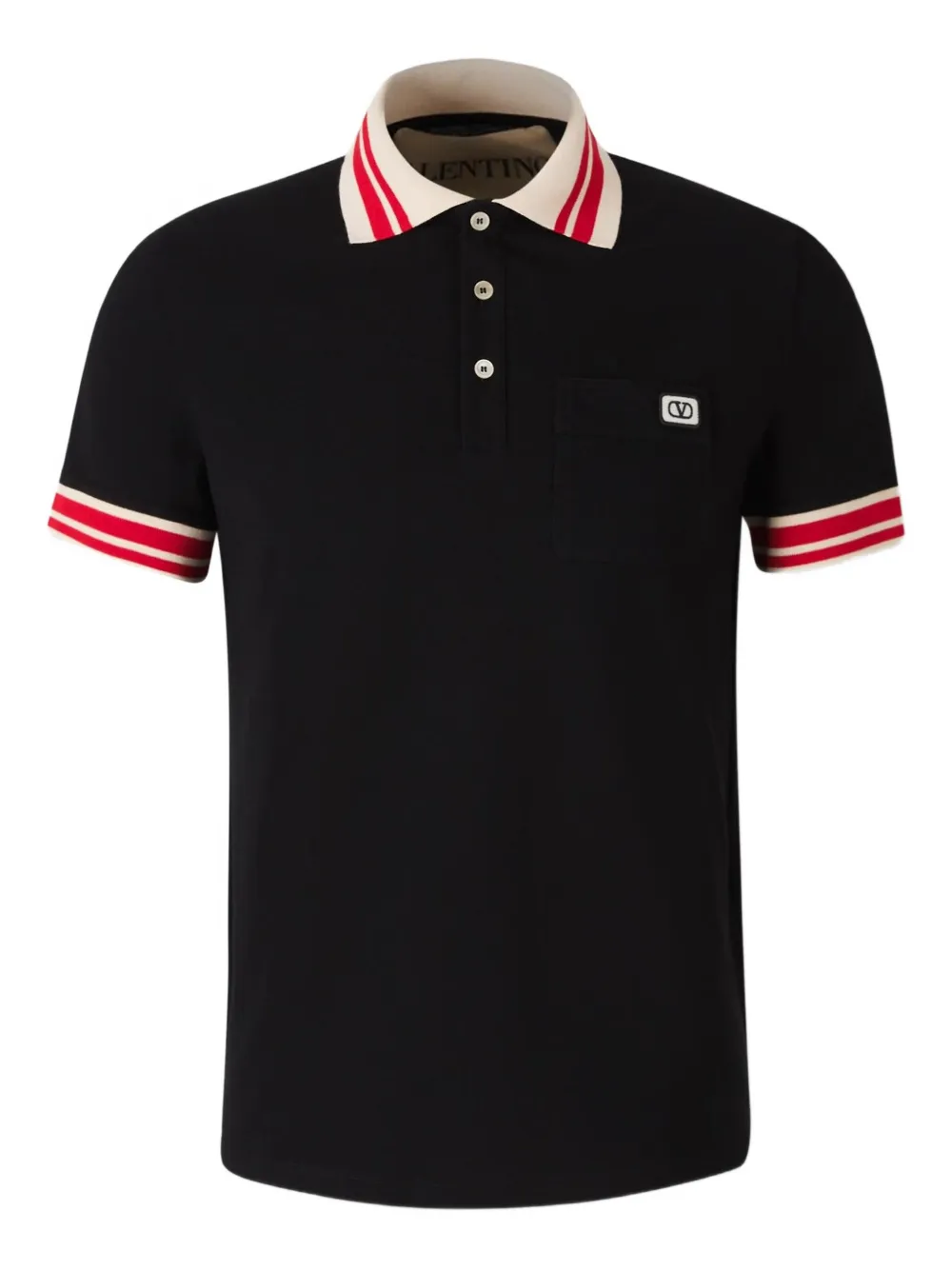 Valentino Garavani Poloshirt met VLogo-patch Zwart