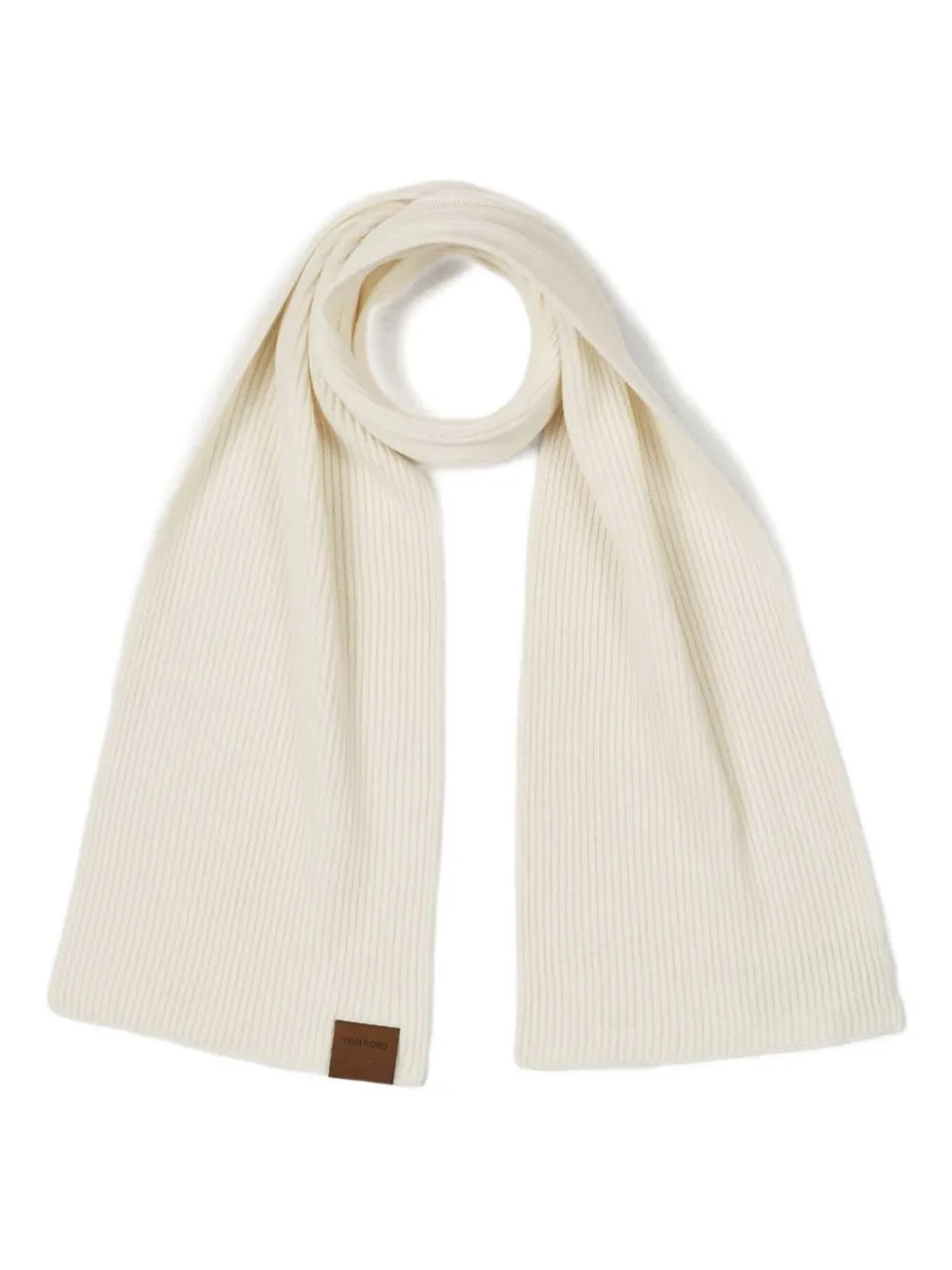 TOM FORD ribbed scarf - Beige