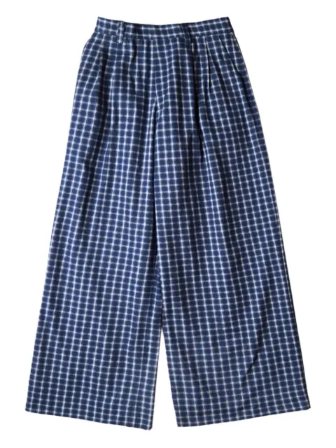 ERL check pleated trousers