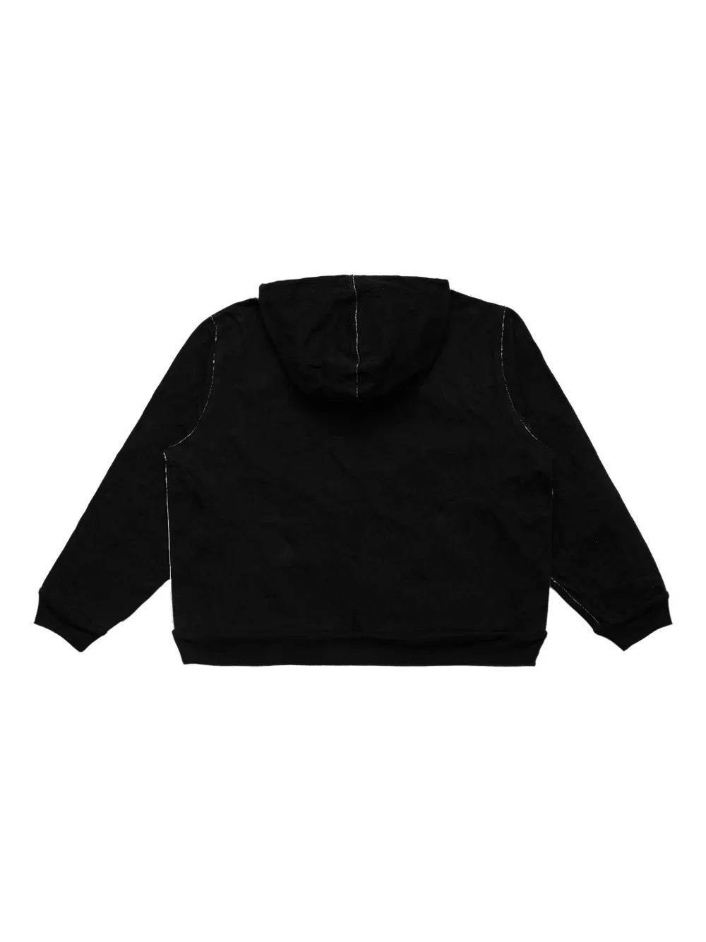 424 Molded Wrapped hoodie Zwart