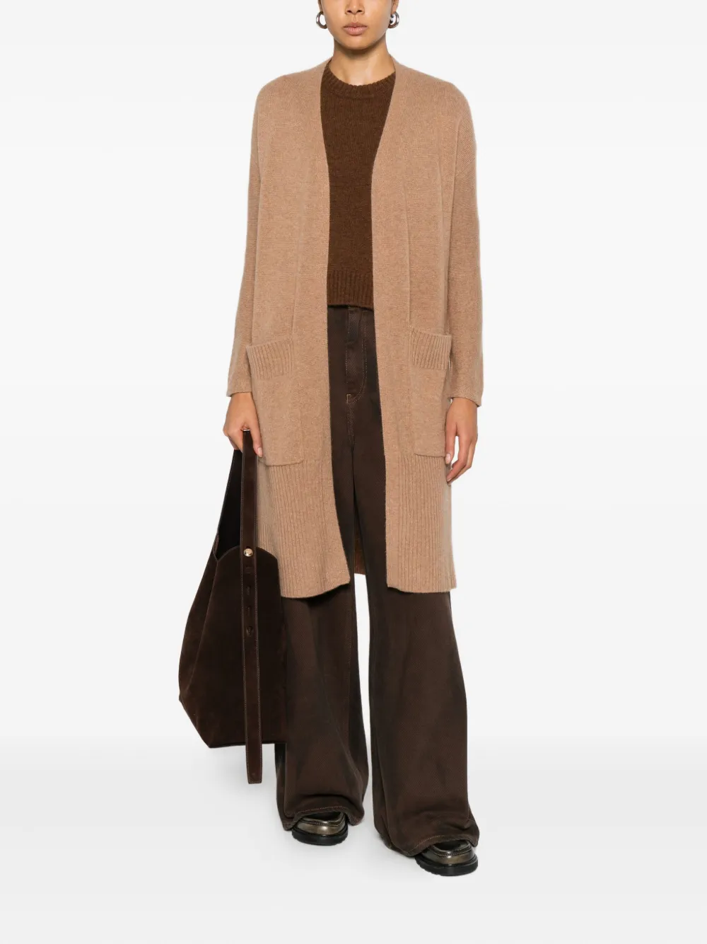 Gotha cashmere cardi-coat - Beige