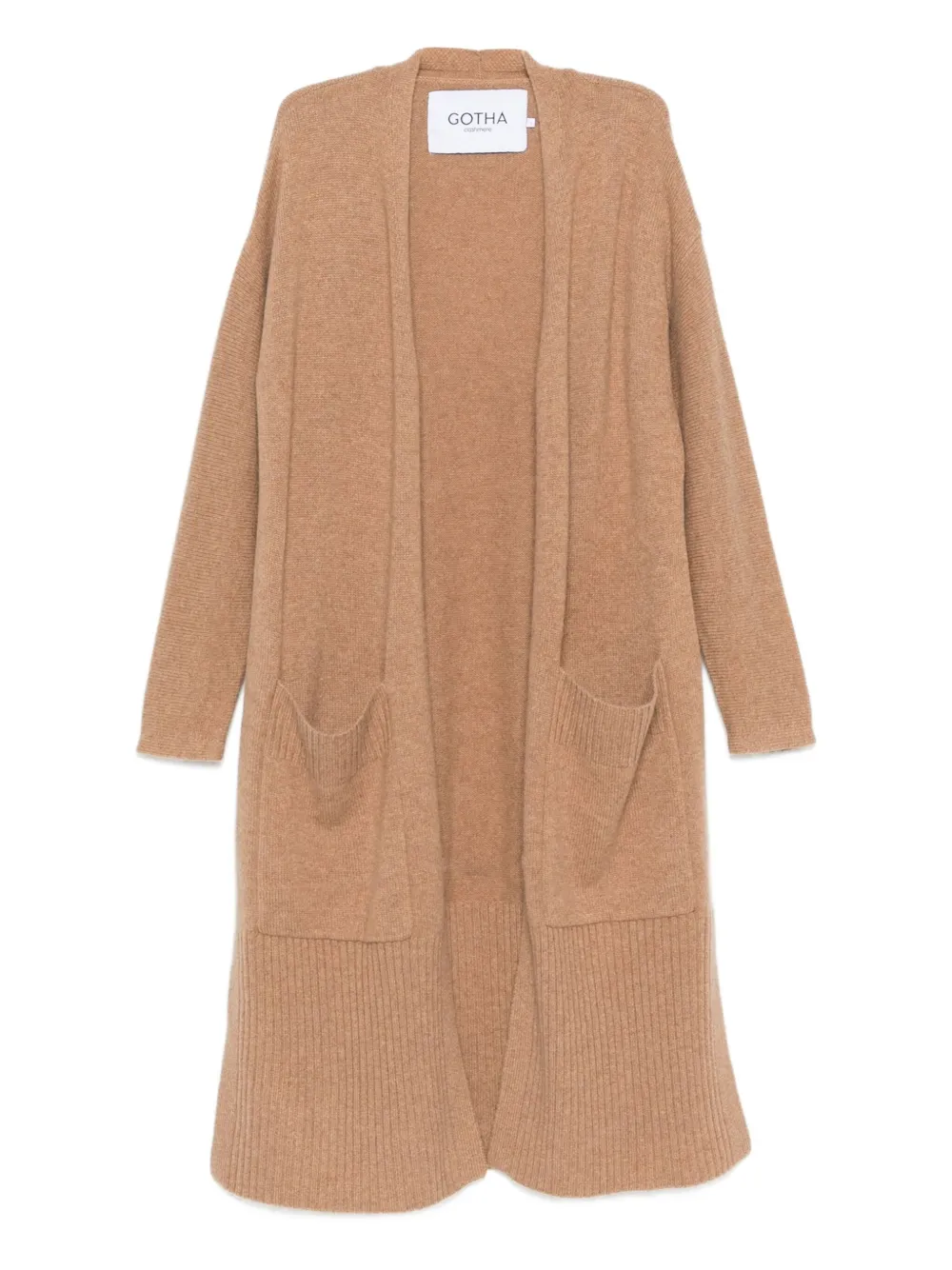 Gotha abrigo estilo cárdigan de cachemira | neutro | Image 1