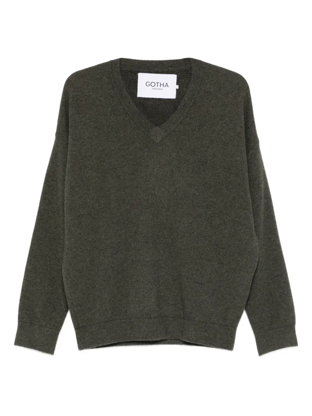 Gotha Vネック セーター | グリーン | Image 1
