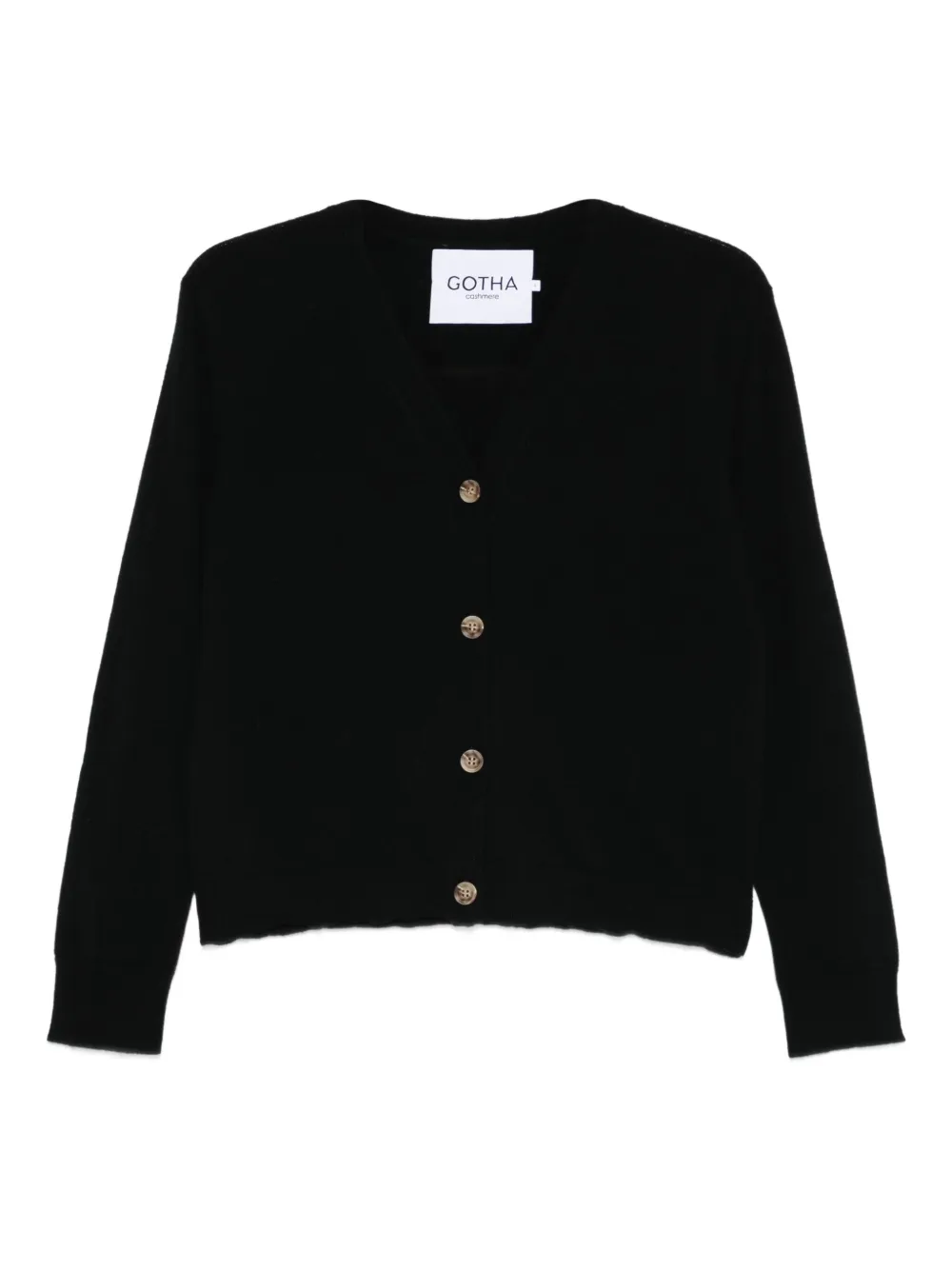 Gotha button-fastening cardigan | Black | Image 1