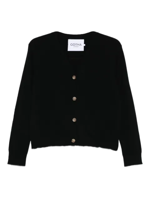 Gotha button-fastening cardigan