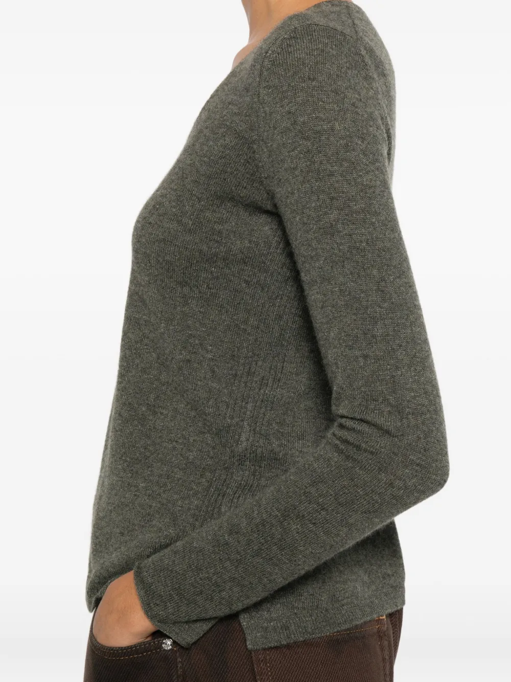 Gotha V-neck Sweater In Gray