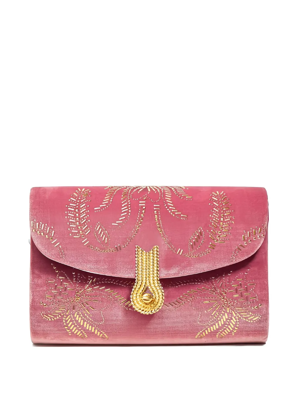 amato daniele Queen medium clutch Roze