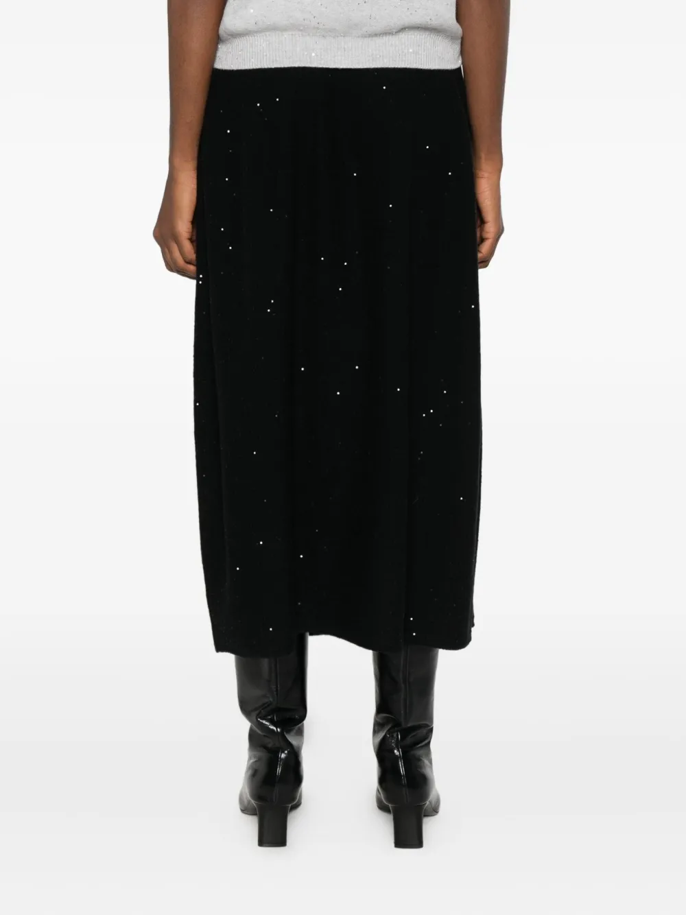 Antonelli Lucilla Sequinned T-shirt In Gray