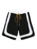 RHUDE drawstring track shorts - Black