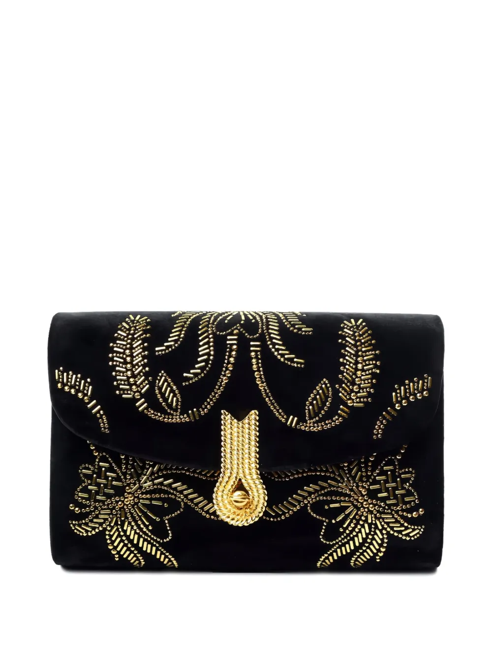 Amato daniele velvet clutch bag - Zwart