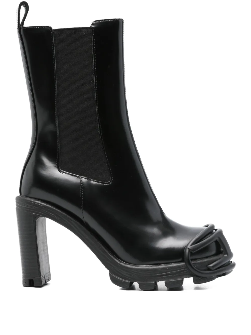 Diesel embellished block-heel chelsea boots Black