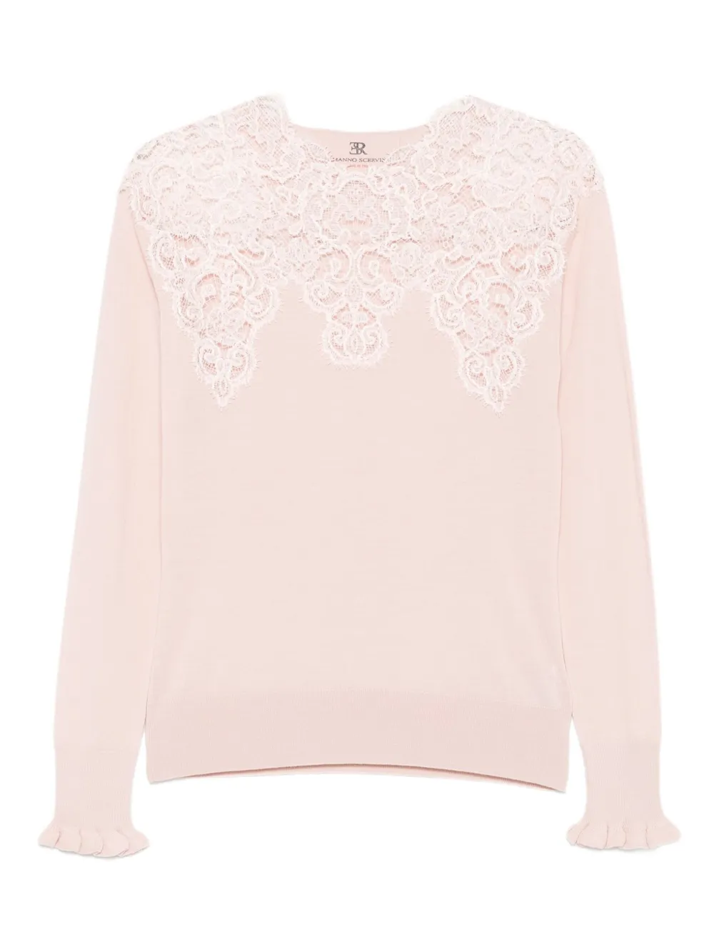 Ermanno Scervino Top met verfraaid kant Roze