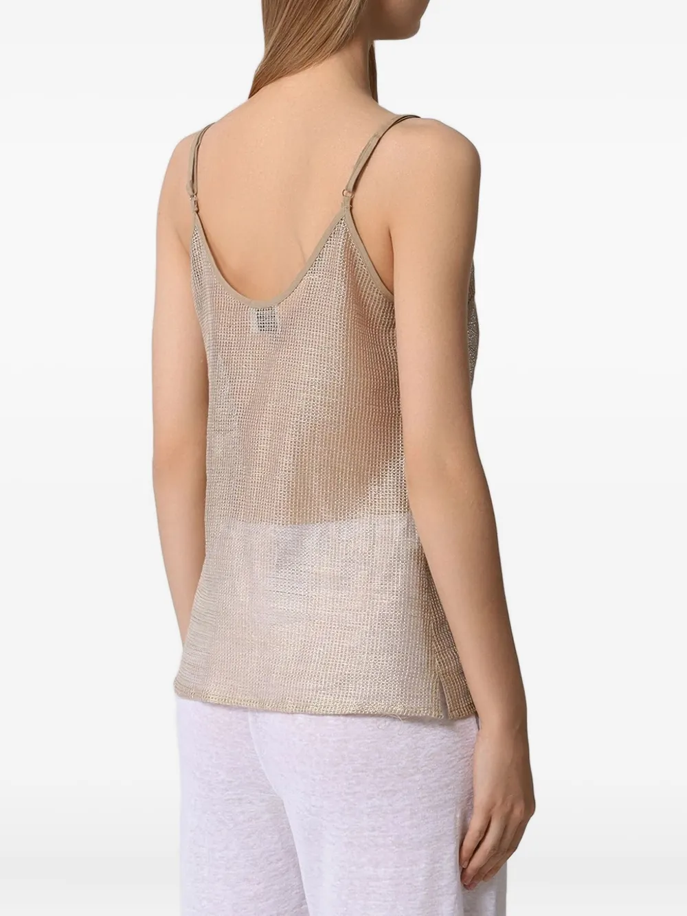 Holy Caftan V-neck Top In Gold