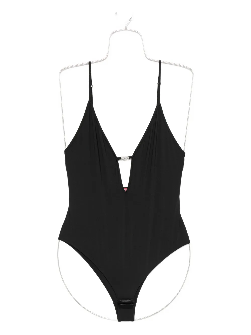 Diesel plunge-neck bodysuit Zwart