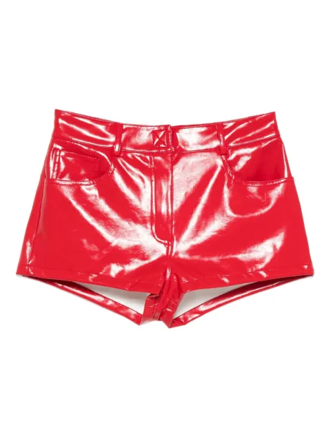 Norma Kamali shine-finish shorts