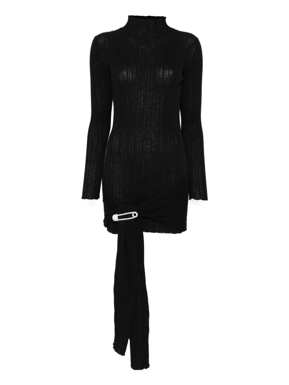 Giuseppe Di Morabito safety-pin dress Zwart
