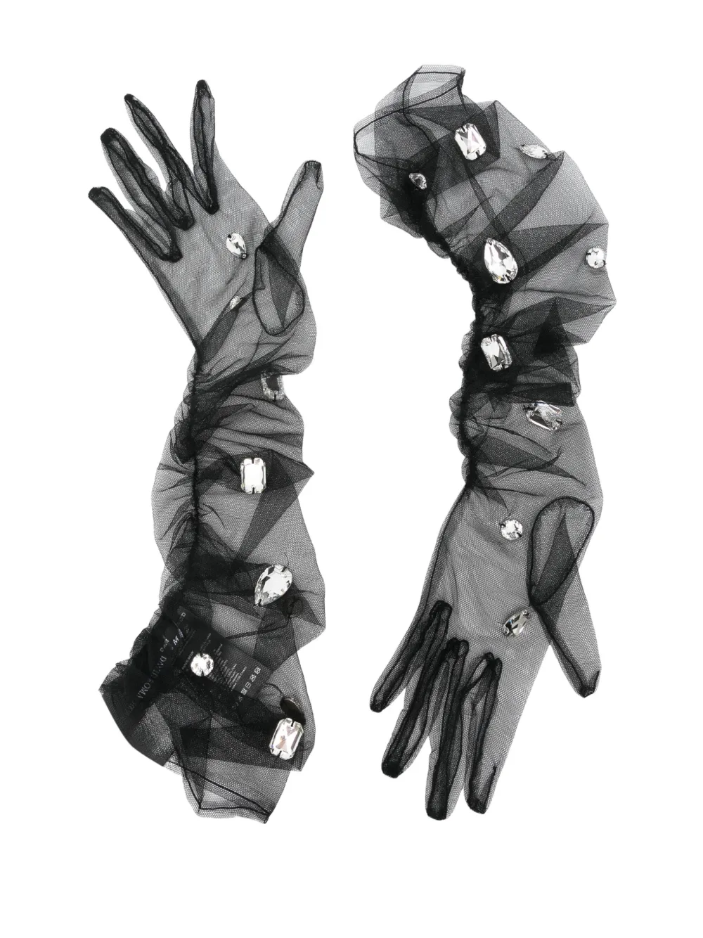 Перчатки Дэвида Кома, украшенные кристаллами