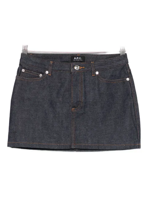 A.P.C. topstitched mini skirt