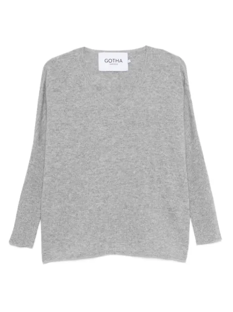 Gotha suéter con cuello en V