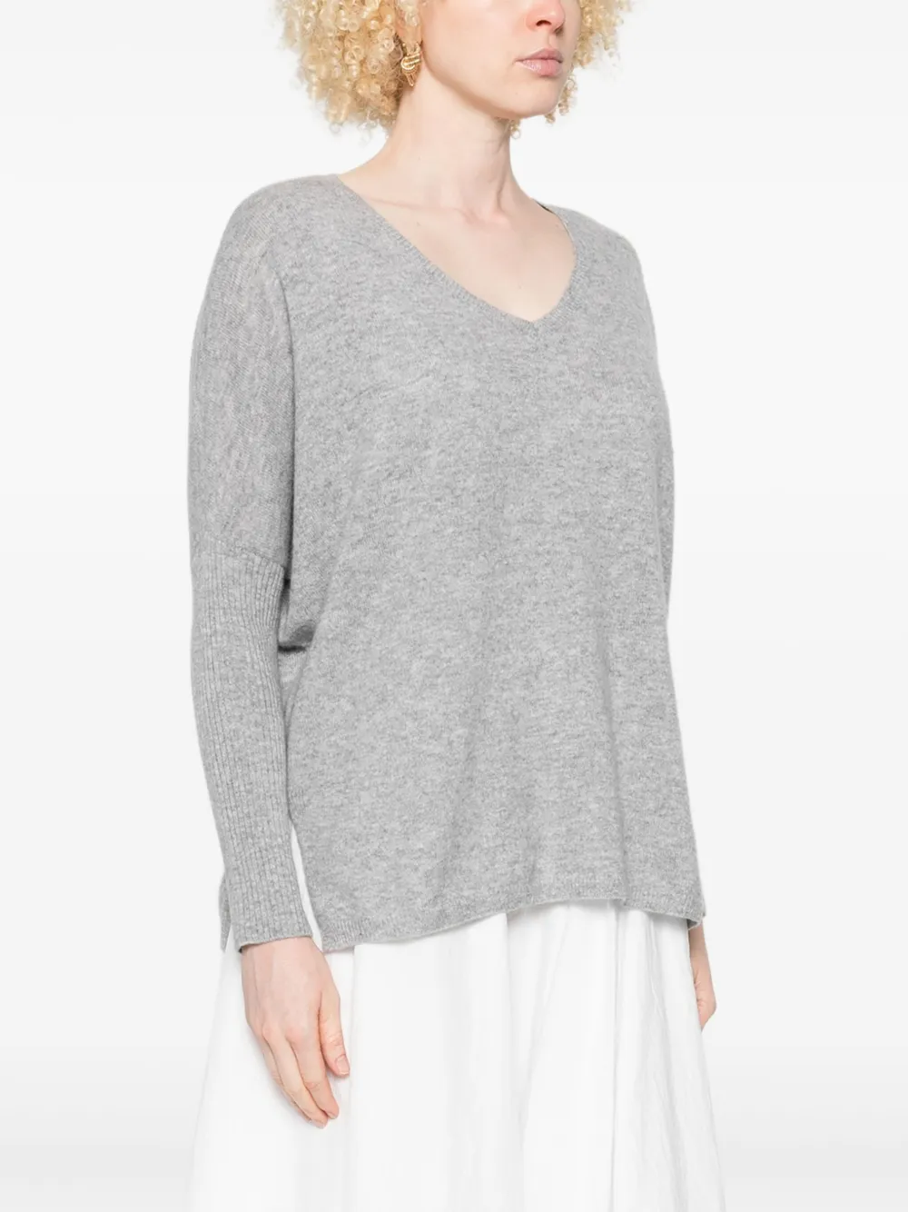  Gotha V-neck Sweater - Grey 