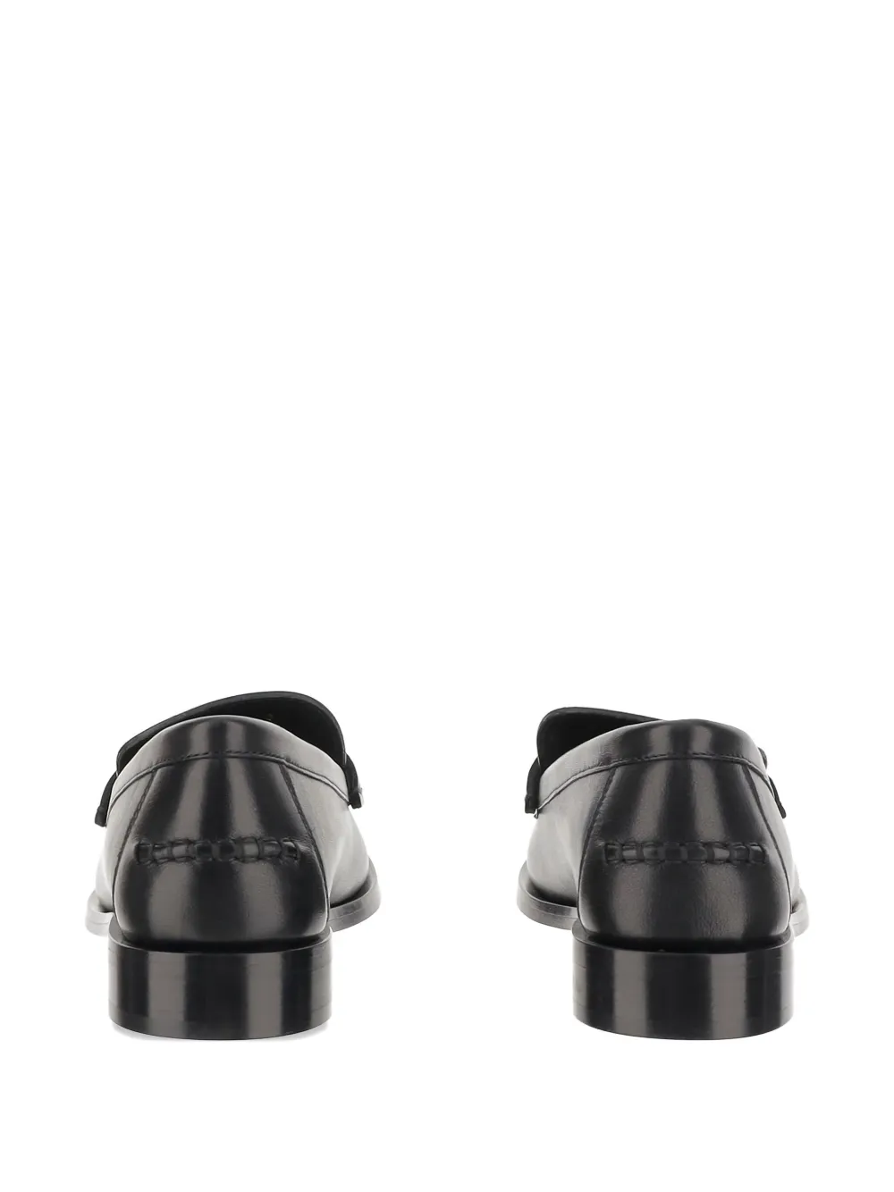 Ferragamo leather loafers Black
