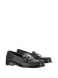 Ferragamo leather loafers - Black