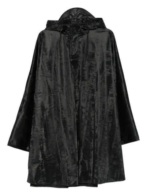 Rains hooded buttoned coat
