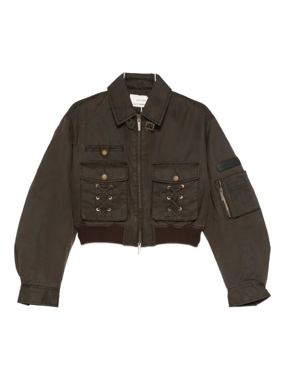 Feng Chen Wang Lace-up Pocket Jacket In Multi