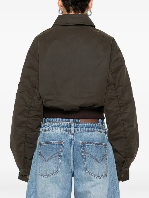 Feng Chen Wang lace-up Pocket Jacket | Brown | FARFETCH GE