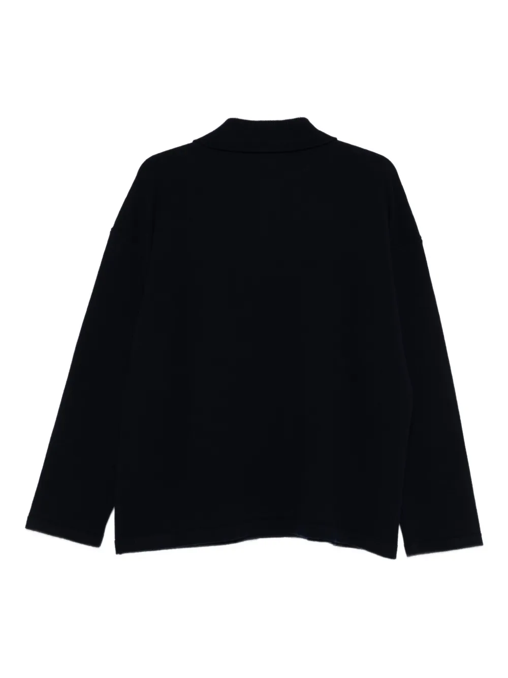 A.P.C. Wollen poloshirt met lange mouwen Blauw