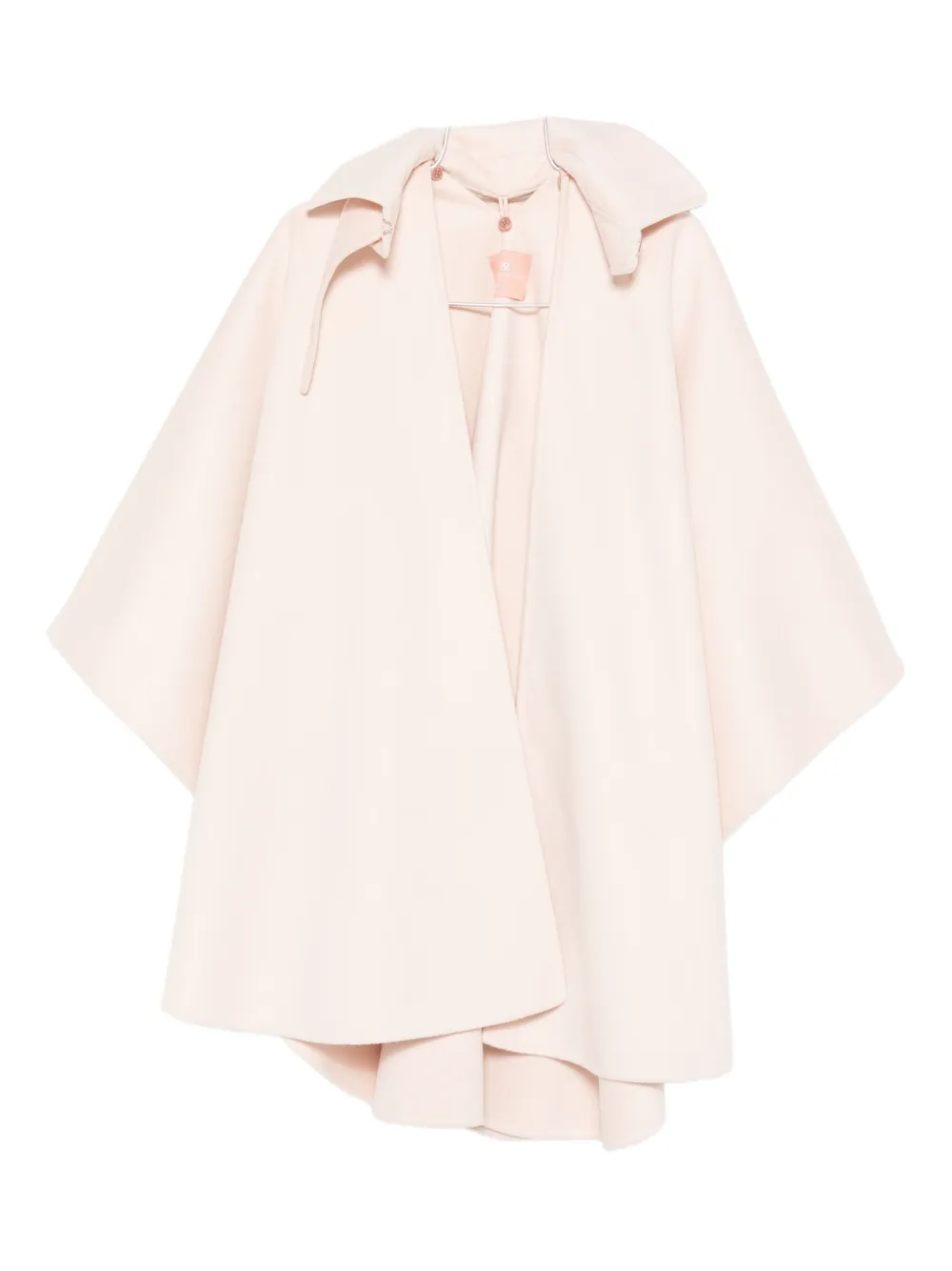 Ermanno Scervino Hooded Cape Coat In Pattern