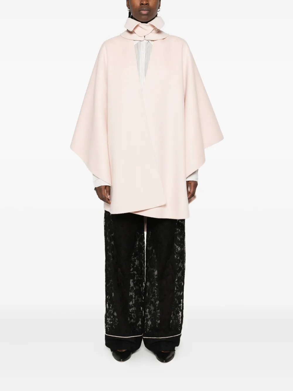 Ermanno Scervino Cape met capuchon Roze