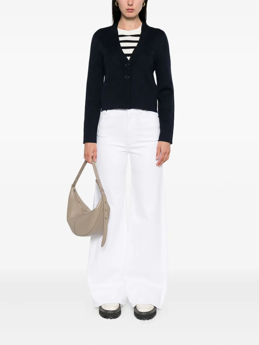 A.P.C. Vest met V-hals Blauw