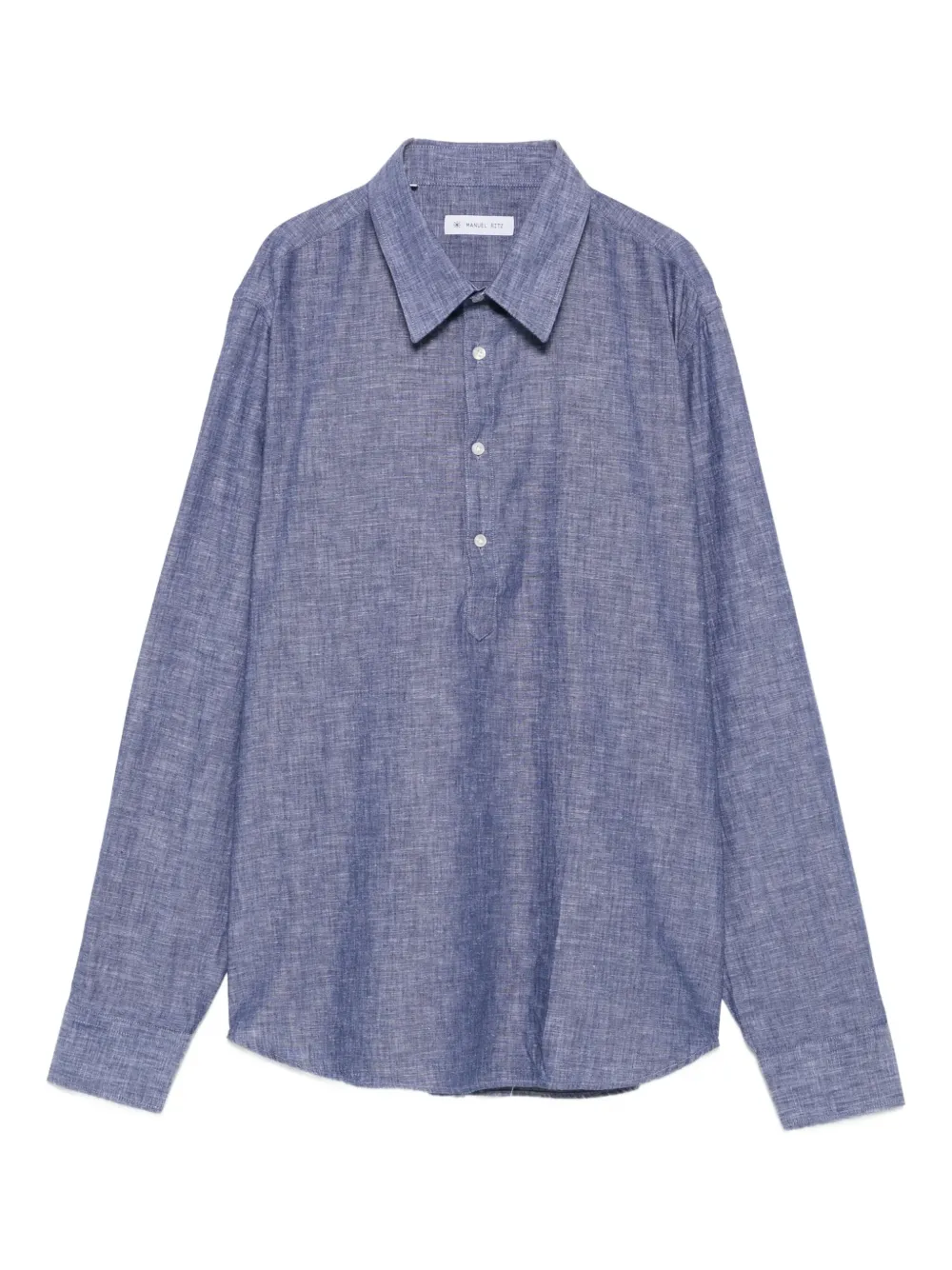 Manuel Ritz half-placket shirt | Blue | Image 1