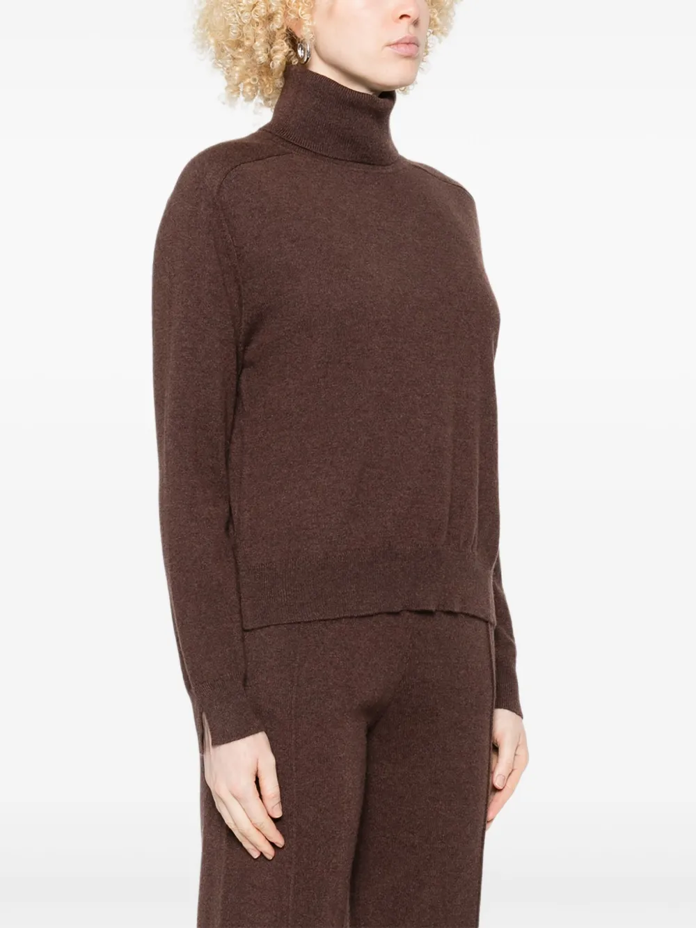 Gotha Turtleneck Sweater In Brown