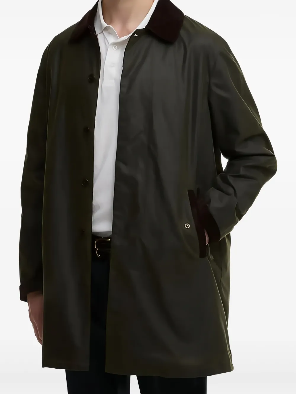 Baracuta x Barbour corduroy-collar coat | Single Breasted Coats | Image 2