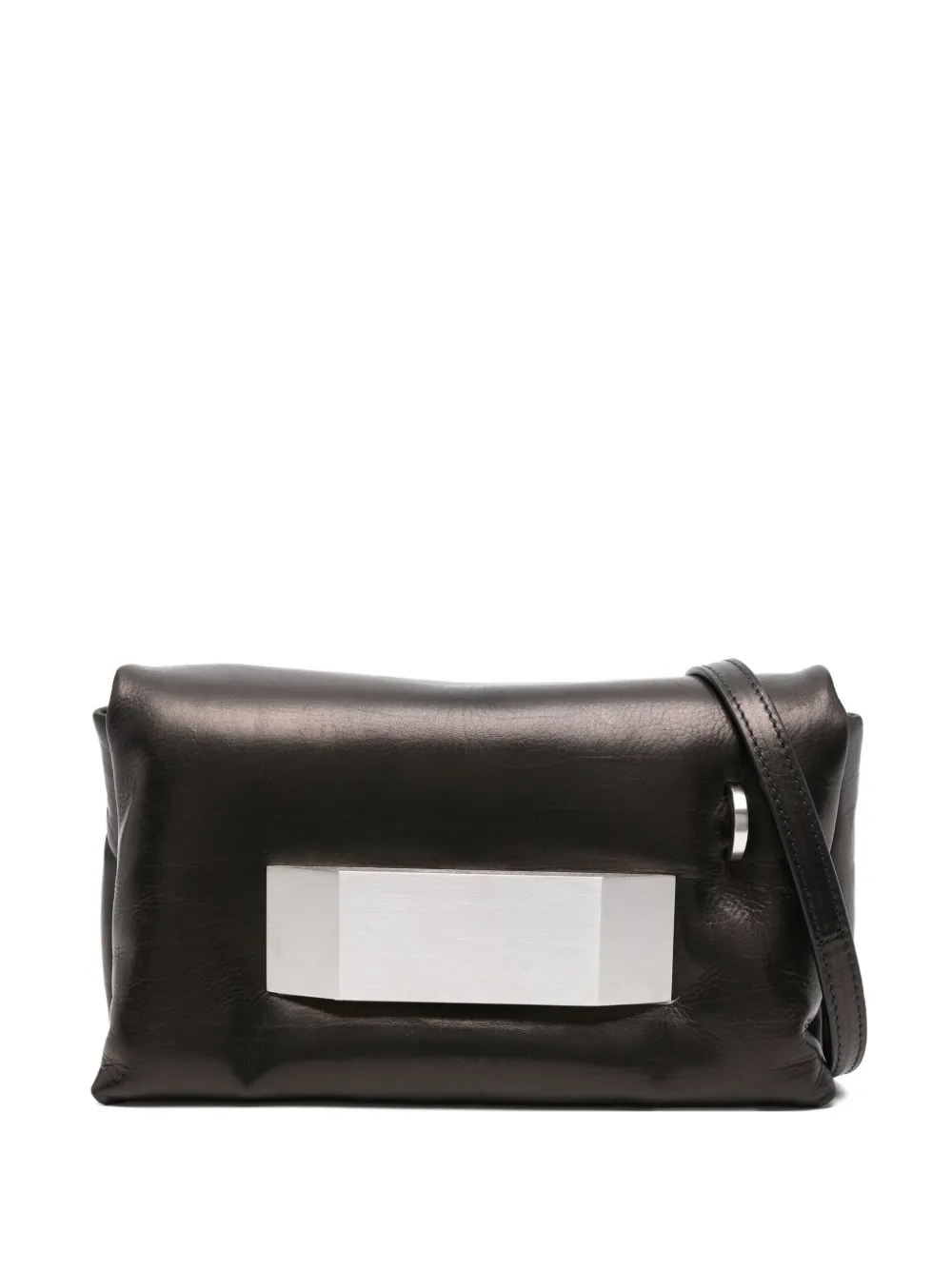 Rick Owens Pillow Griffin kleine leren clutch Zwart