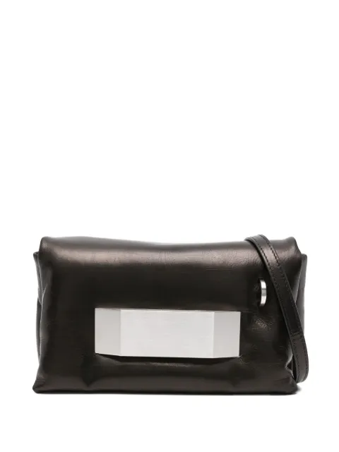 Rick Owens Clutch Pillow Griffin pequena de couro