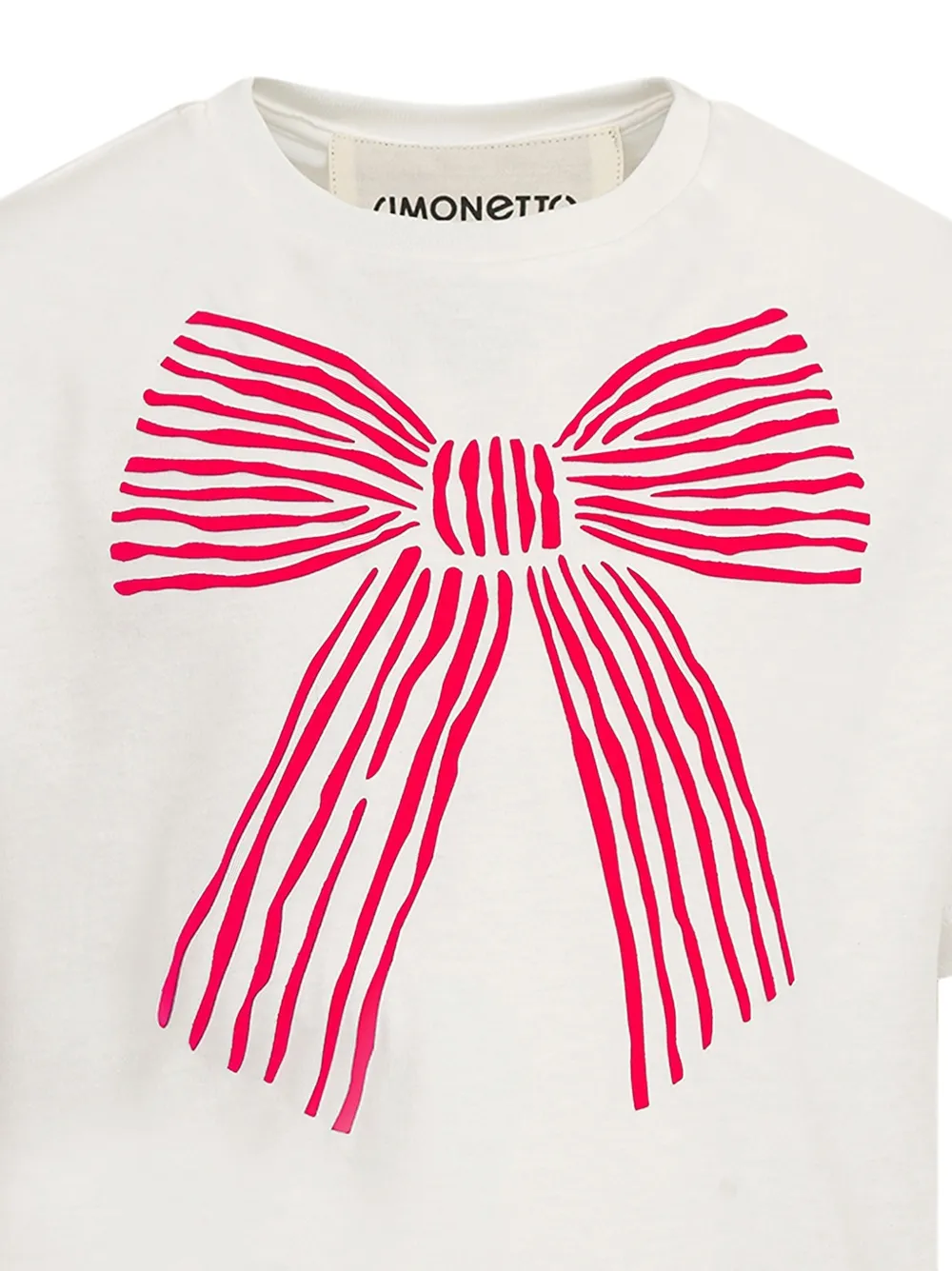 Simonetta T-shirt met print Wit