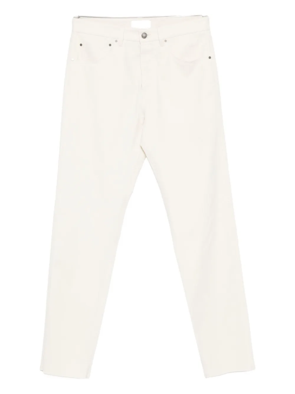 Lardini Buttoned Straight-leg Jeans In White