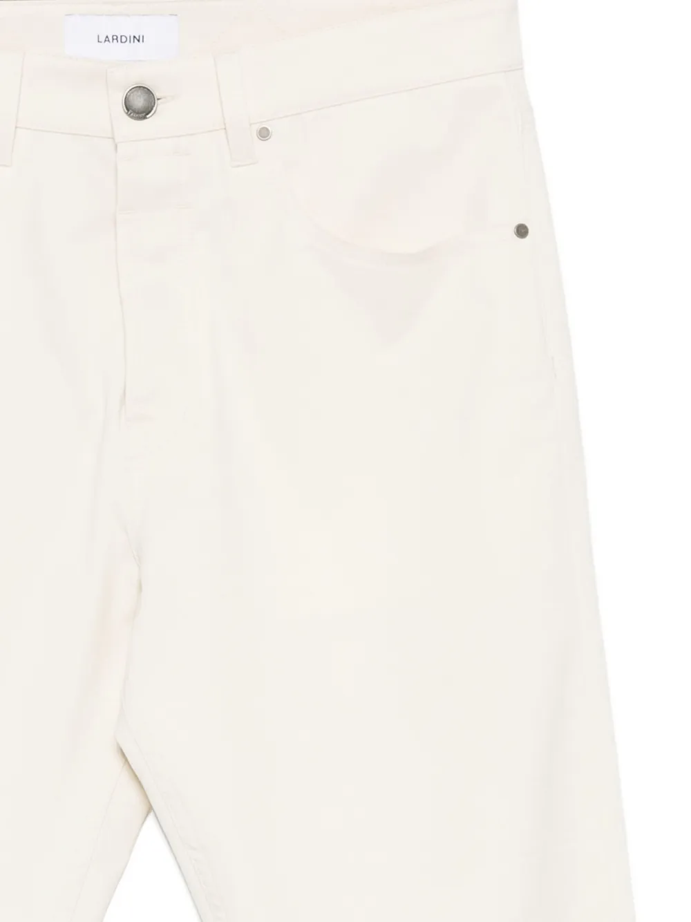 Lardini Buttoned Straight-leg Jeans In White