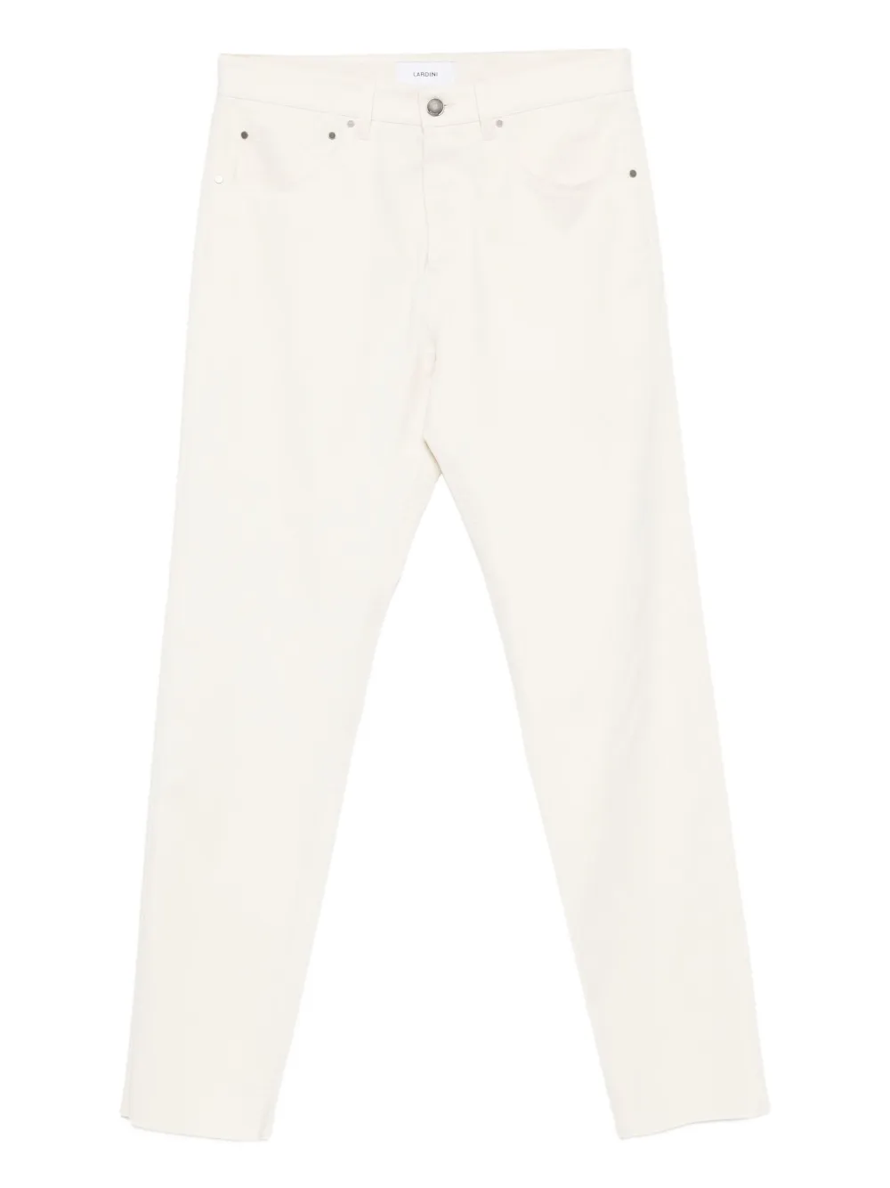 Lardini buttoned straight-leg jeans | Neutrals | Image 1