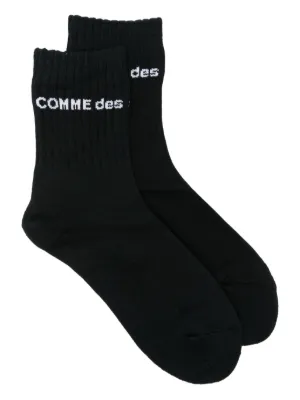 comme des garcons homme ロゴソックス 黒 コムデギャルソンオム ロゴ ソックス・靴下| コムデギャルソン