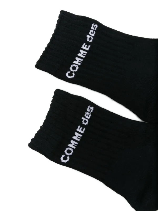 COMME des GARCONS Logo Socks ロゴソックス ブラック