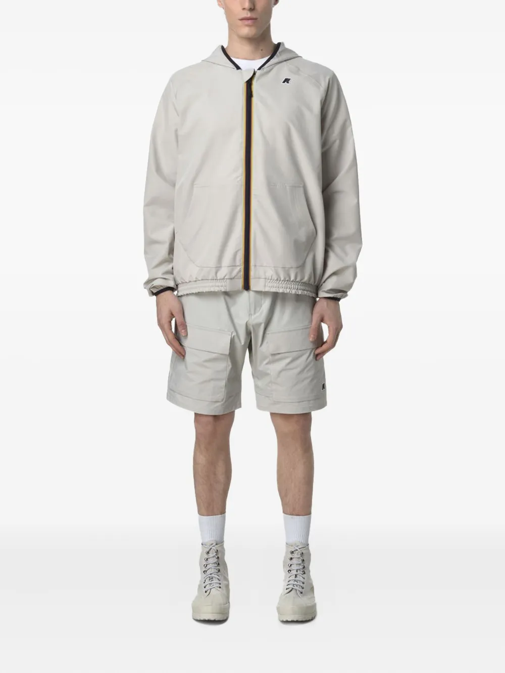 K-Way Cargo shorts met ceintuur Beige