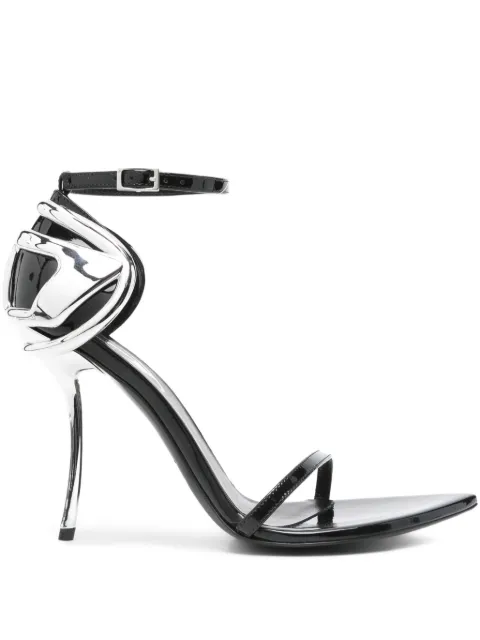 Diesel 100mm D-Ten&Half metallic-accent ankle-strap pumps