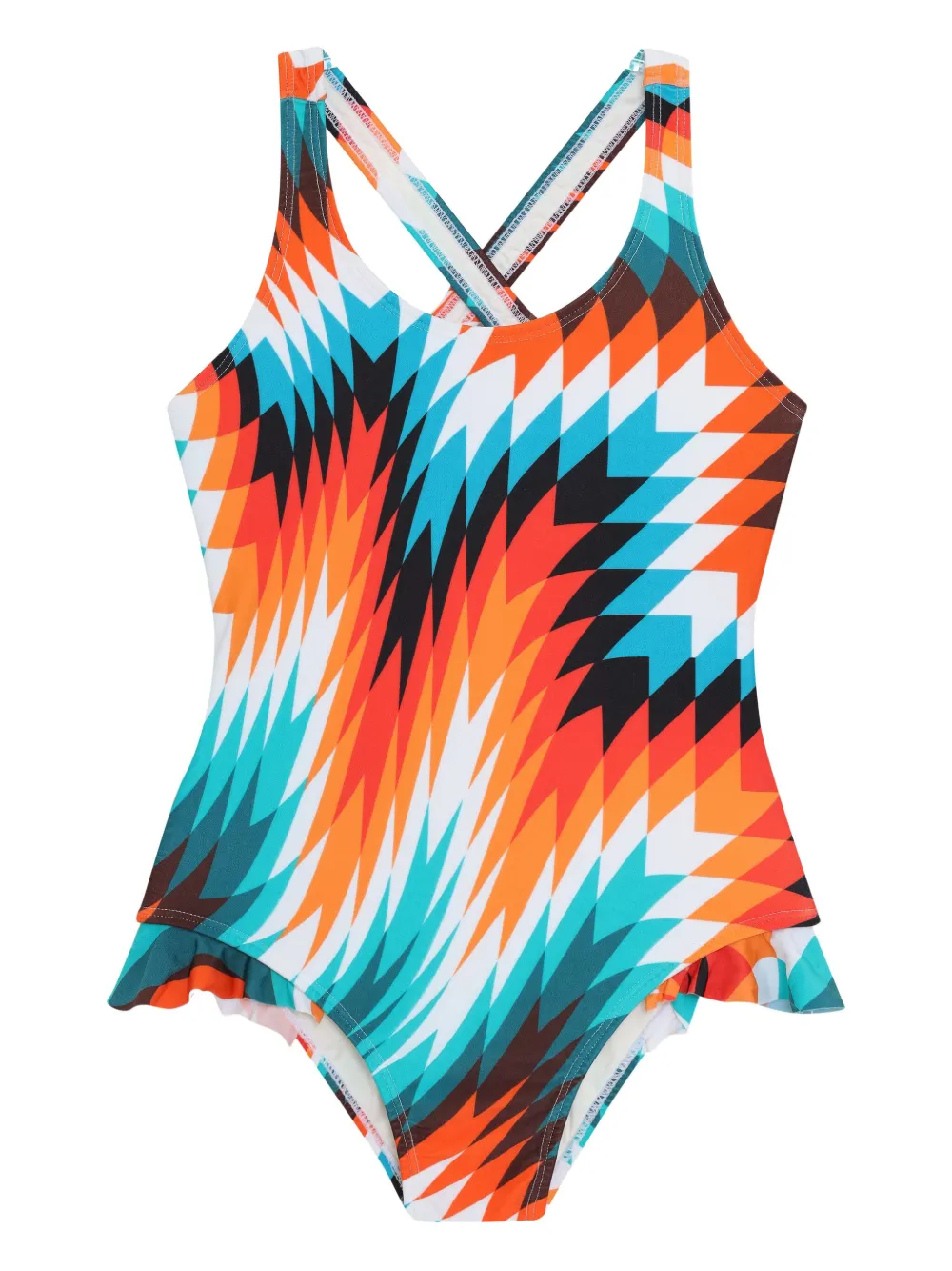 Lygia & Nanny cross-back swimsuit Blauw